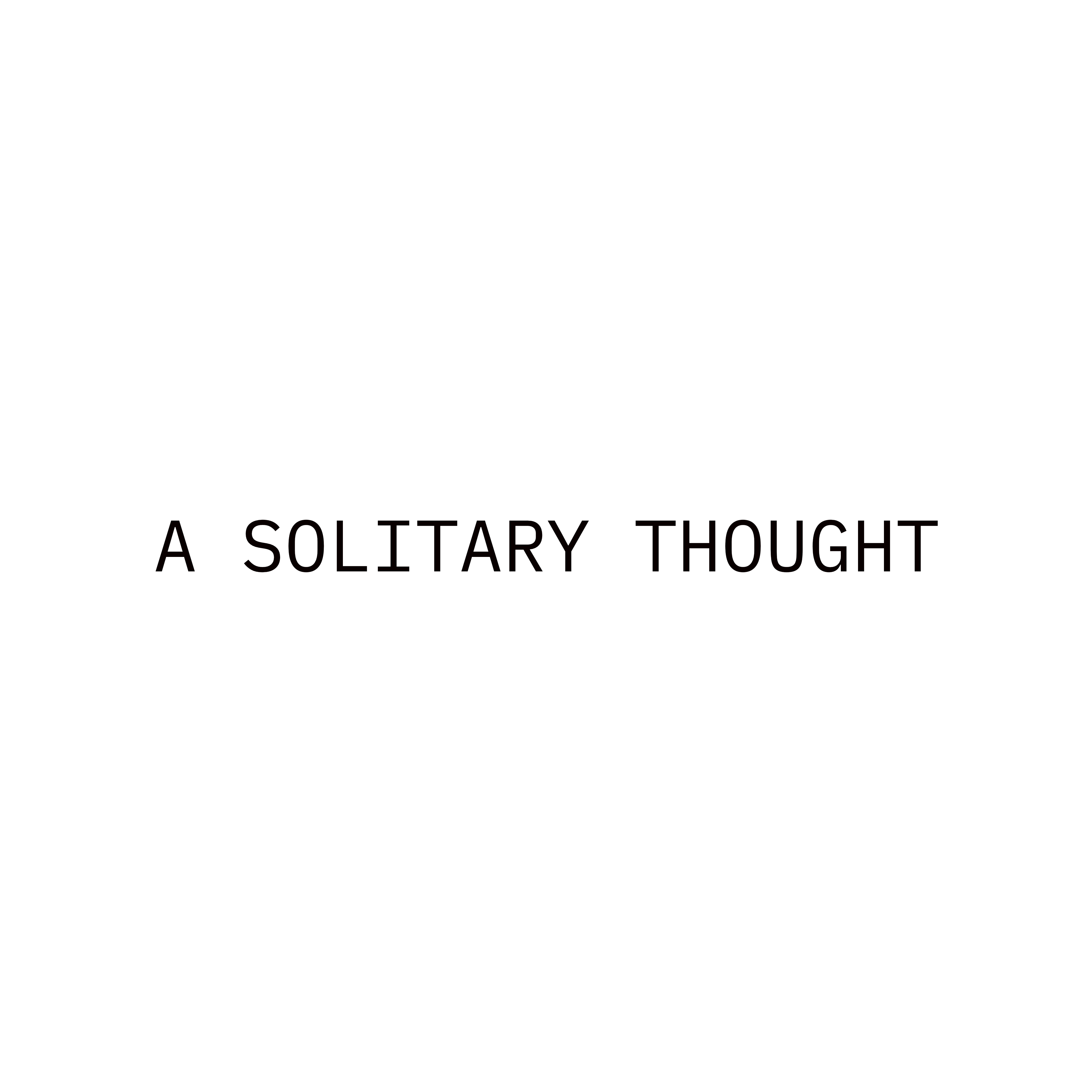 A Solitary Thought - Album Art